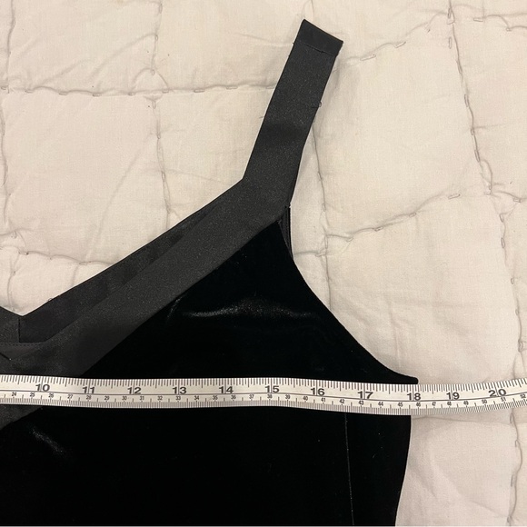 Vintage Black Velvet Alex Evenings 3 Piece Set Size M/L Blazer Tank Pants Y2K - Picture 10 of 16